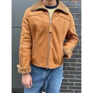 Furline Collar Suede Jacket